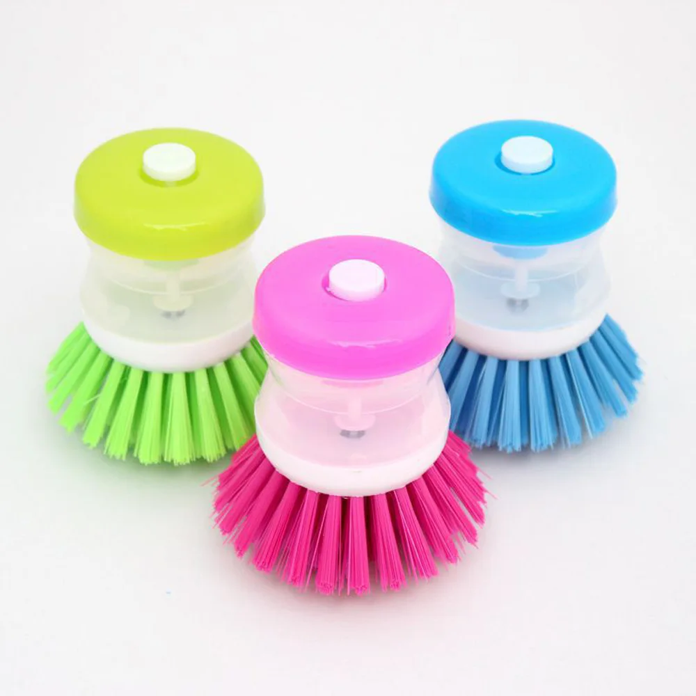 1pcs New Plastic Hydraulic Washing Potbrush Cleaning Brushes Tableware