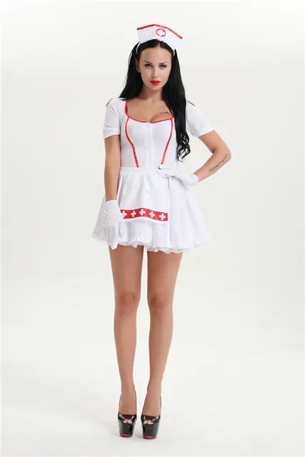 Adult Hot Naughty Nurse Uniform Ladies Fancy Dress Sexy Costumes Party