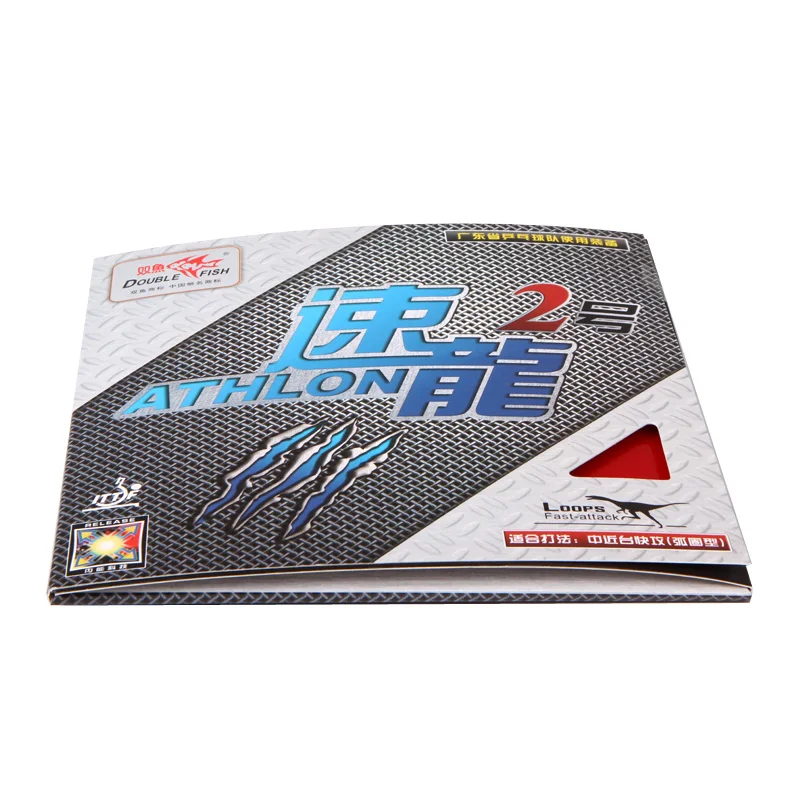 4 قطع مزدوجة الأسماك أثلون 2 عالية ترتد مطاطا الداخلية الطاقة ضرب تنس طاولة مضرب المطاط بينغبونغ مضرب الإطارات مع الإسفنج