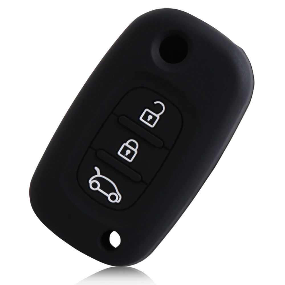 

3 Buttons Silicone Rubber Car Key Case Cover for LADA Vesta Granta XRay Kalina Priora Sedan Sport for Renault fit Benz