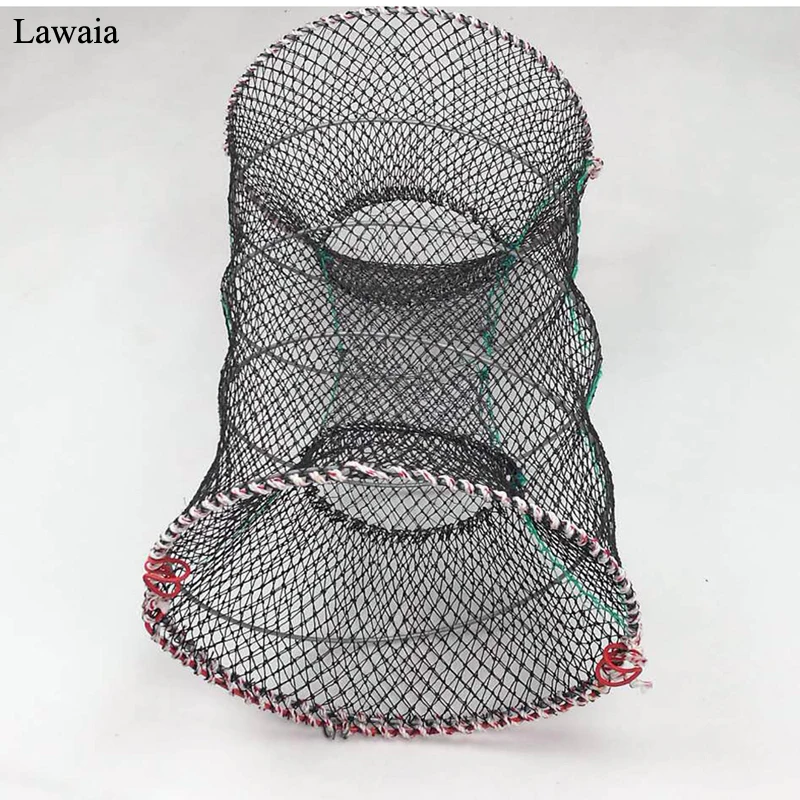 

Lawaia Fish Crab Shrimp Cage Folding Crab Fishing Tools To Prevent Escape Net Fishing Net Cage Crab Catcher Pot Trap Fishing Net