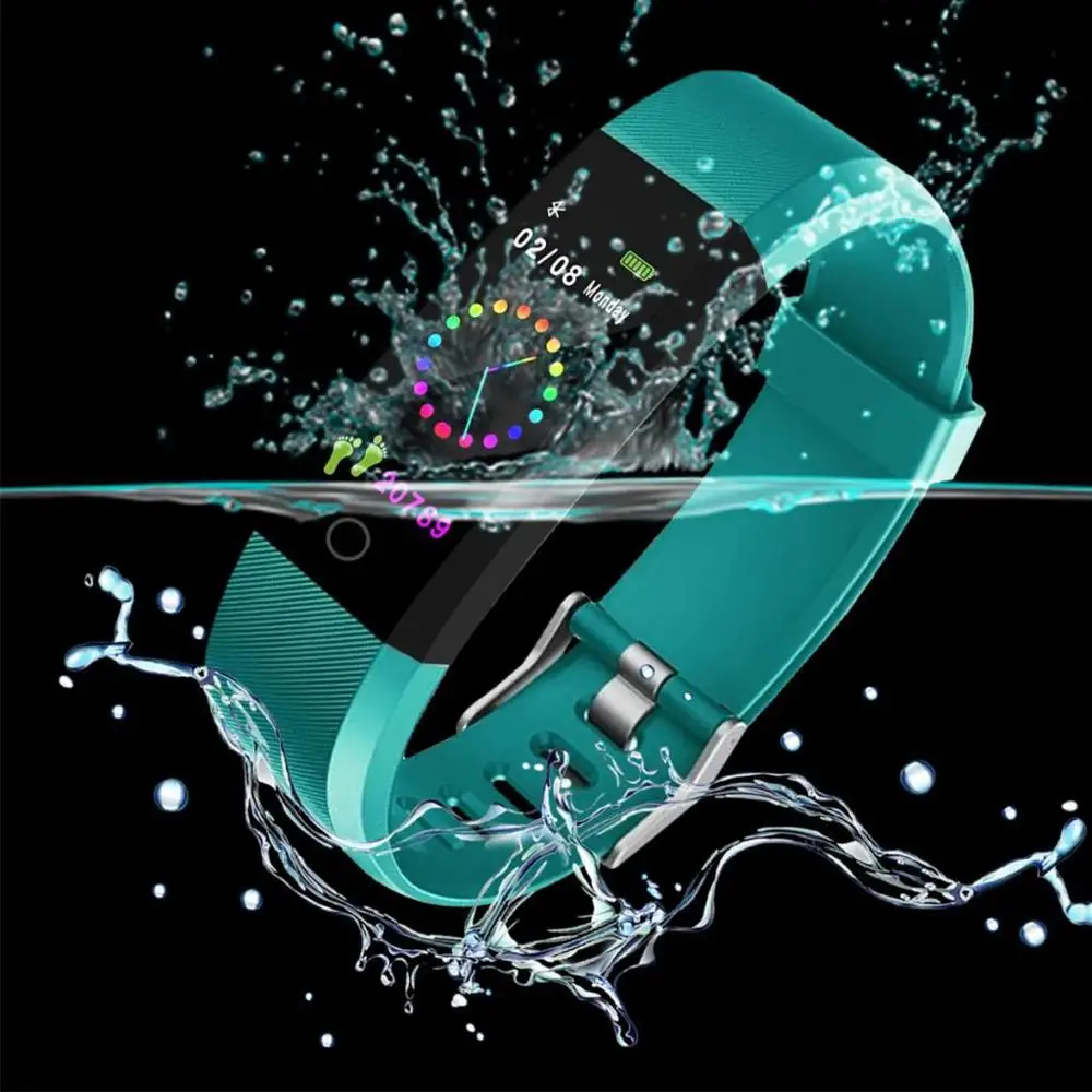 

Waterproof Smart Bracelet Men Women IP68 Wristband Smart Watch Heart Rate Monitor Blood Pressure Sport Watch for ios android