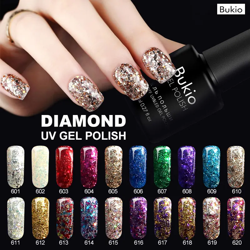 

Bukio Everything for Manicure 3D Diamond Hybrid Nail Polishes Primer for Nails Under Gel Lacquer Uv Lamp for Nails Acrylic Gel