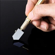 1 шт. Алмазная противоскользящая металлическая ручка стальное лезвие масляная стеклянная машинка для резки