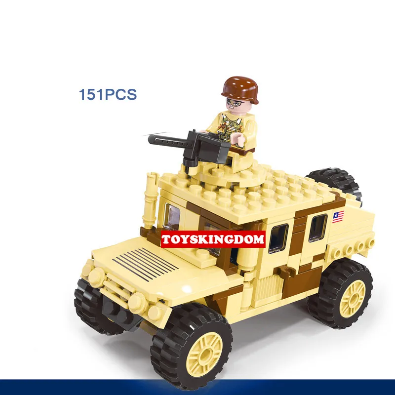 

Modern military Navy SEALS figures building block ww2 Armed Hummer united States Army batisbricks minifigs bricks toys for gifts