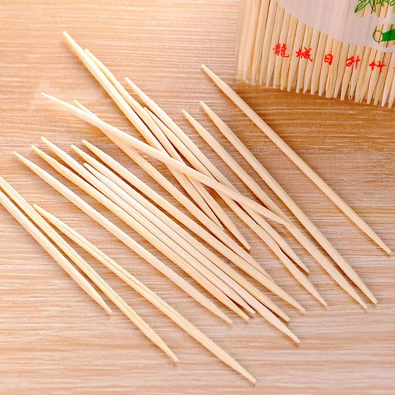 100 шт одноразовые бамбуковые деревянные зубочистки стоматологические двухсторонние домашний Ресторан
