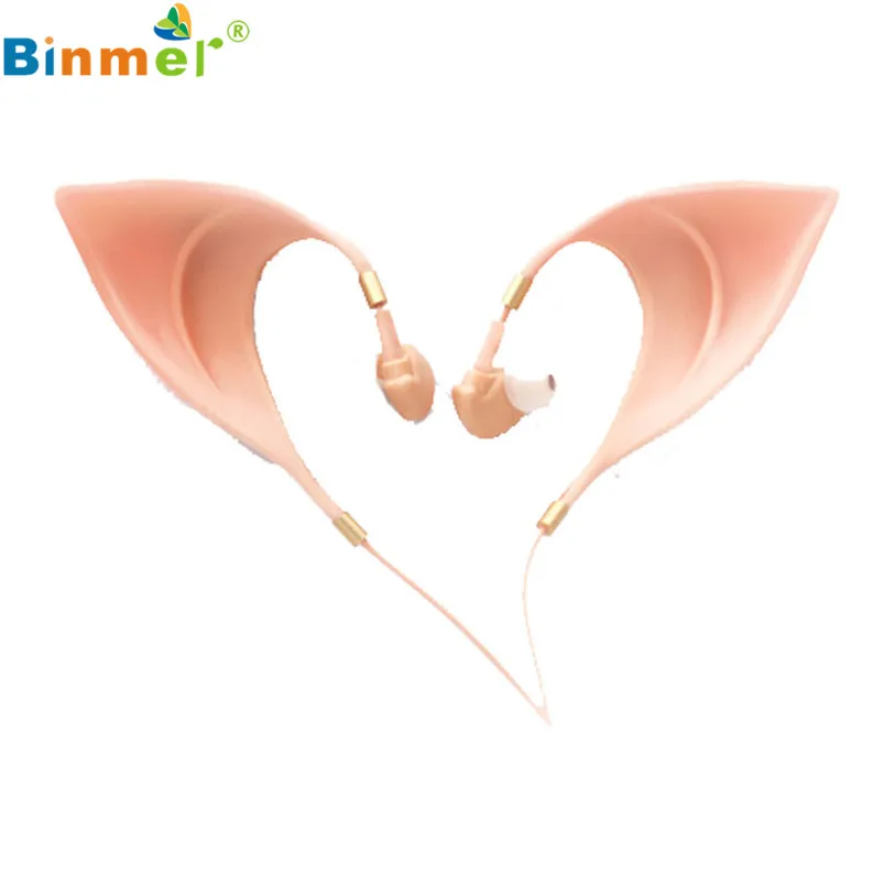 

3.5mm Elf Ears Earphones Cosplay Spirit Fairy HIFI Earbuds For Smartphone MP3/4 DEC16