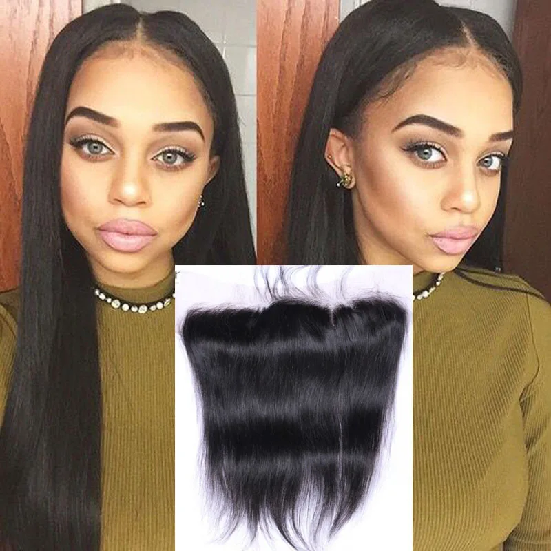 13 4 font b Straight b font font b Brazilian b font Lace Frontal Closure pre