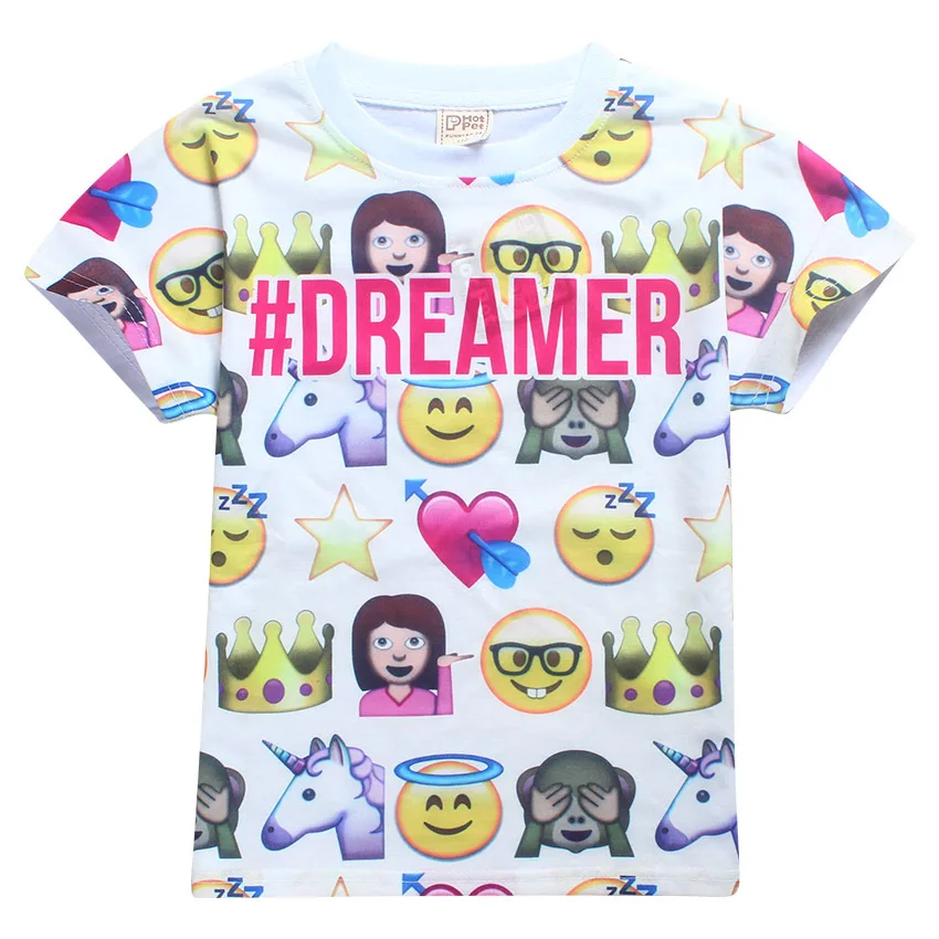 2017 Moana Children Clothes Tops Tees Boys Roblox T Shirts Smiley Emoji Girls Trolls T Shirt Cotton Kids Printing Clothing 4 12y In T Shirts From - 