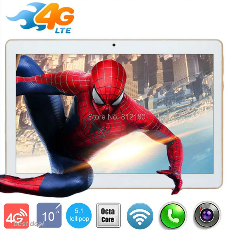 2017 Newest 10 inch Tablet PC Octa Core 4GB RAM 32GB ROM Dual SIM Cards Android 5.1 GPS 3G 4G LTE Tablet PC 10 10.1