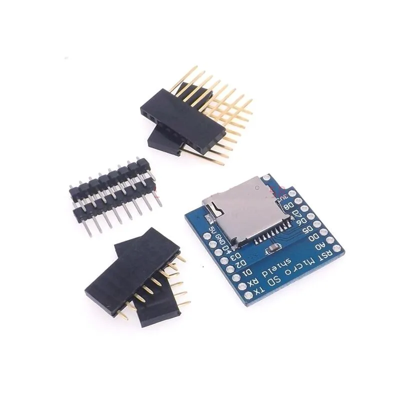 

Thinary Electronic Micro SD Storage Expansion Board For D1 MINI Mciro SD TF Card Memory Shield Module SPI For D1 MINI