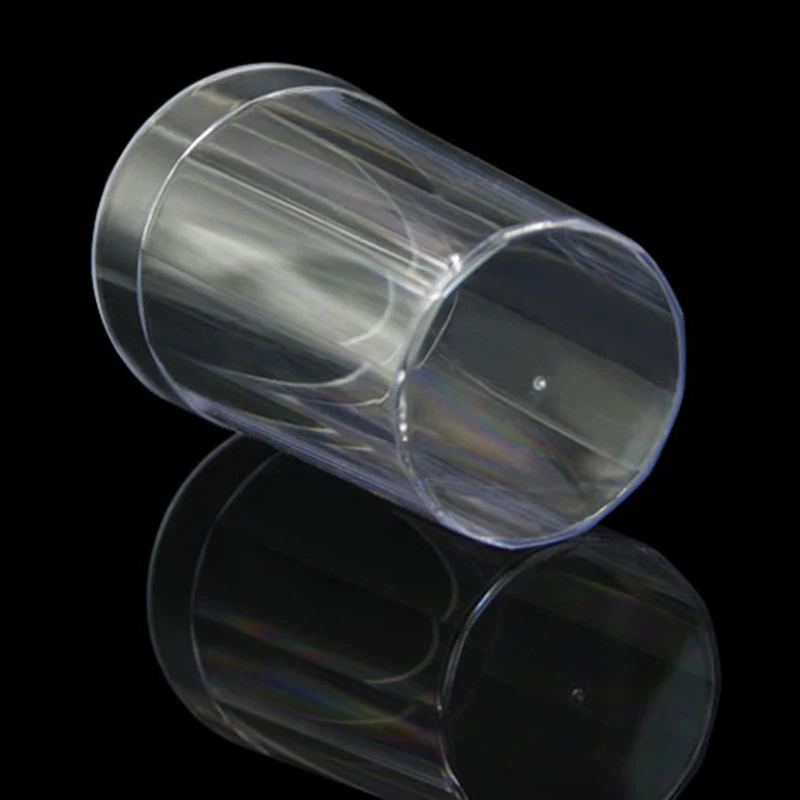 

11.5*7CM Transparent Mini Sealing Cup Box Plastic Magic Trick Props Family Fun Party Stage Close Up Magic Tricks Toy