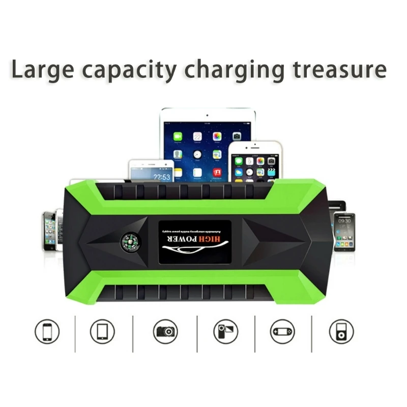 2019 Горячая 600A US/UK/EU/AU разъем 89800 мА/ч 4 USB Портативный машины прыжок стартовый пакет