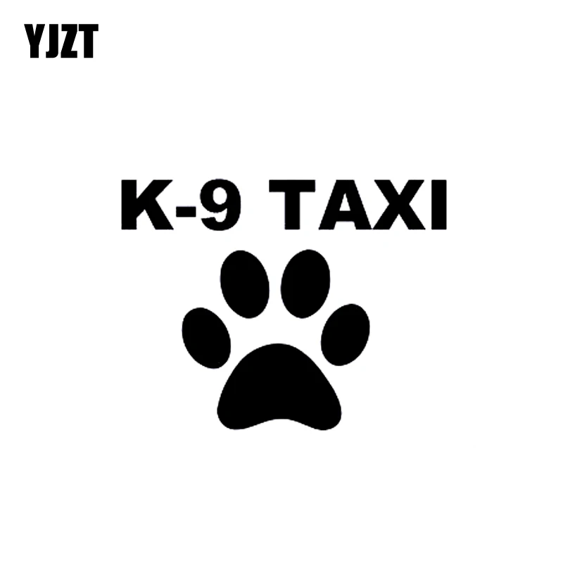 YJZT 15 5*12 см K 9 такси модная Виниловая наклейка для автомобиля Наклейка
