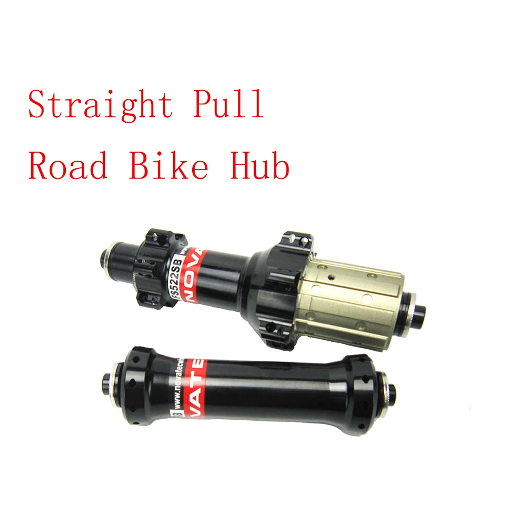 

Novatec Hub 511 522 Straight Pull Road Bike Hub for shiman 9/10/11 or Campy Speed Black Red 20 24Holes AS511SB FS512SB Hub 292g