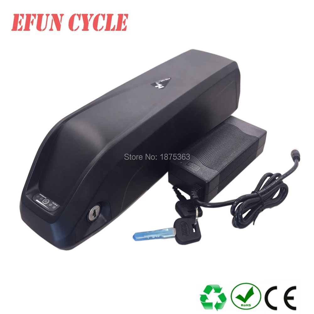 

Free shipping Lithium ion electric bike battery 36V 13.4Ah Hailong down tube battery for fat bike with charger