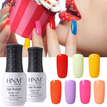 

HNM 8ML Macaron UV Nail Gel Long Lasting Semi Permanent Lucky Lacquer Gel Nail Polish Hybrid Varnish Gelpolish Gel Polish Gellak