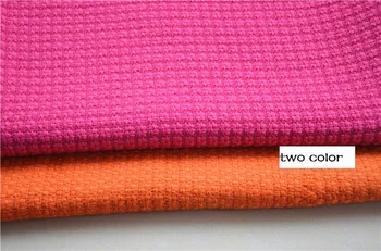 

free ship 40% wool tweed fabric two colors weaved price for 1 meter