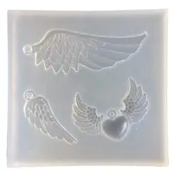 DIY ручное производство ювелирных изделий полимерный литой формы силиконовая форма для изготовления Подвески Крыло ангела инструменты