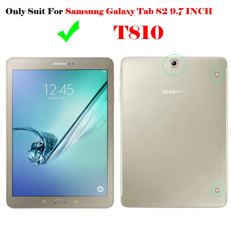 Bluetooth клавиатура для samsung Galaxy Tab S2 9,7 беспроводная клавиатура чехол для Galaxy Tab S2 9,7 T810 Планшет Флип кожаный чехол+ ручка