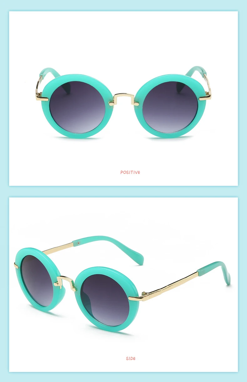 HAPTRON круглые милые детские солнцезащитные очки Брендовые солнцезащитные очки для мальчиков и девочек винтажные детские очки Oculos De Sol Ga