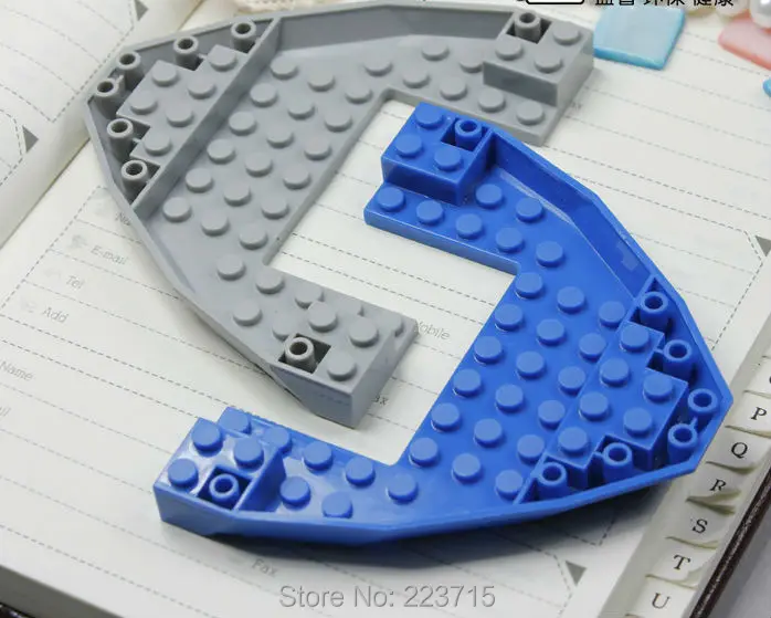 

*Boat plate* 5pcs S159 DIY enlighten block brick part No. Compatible With Other Assembles Particles