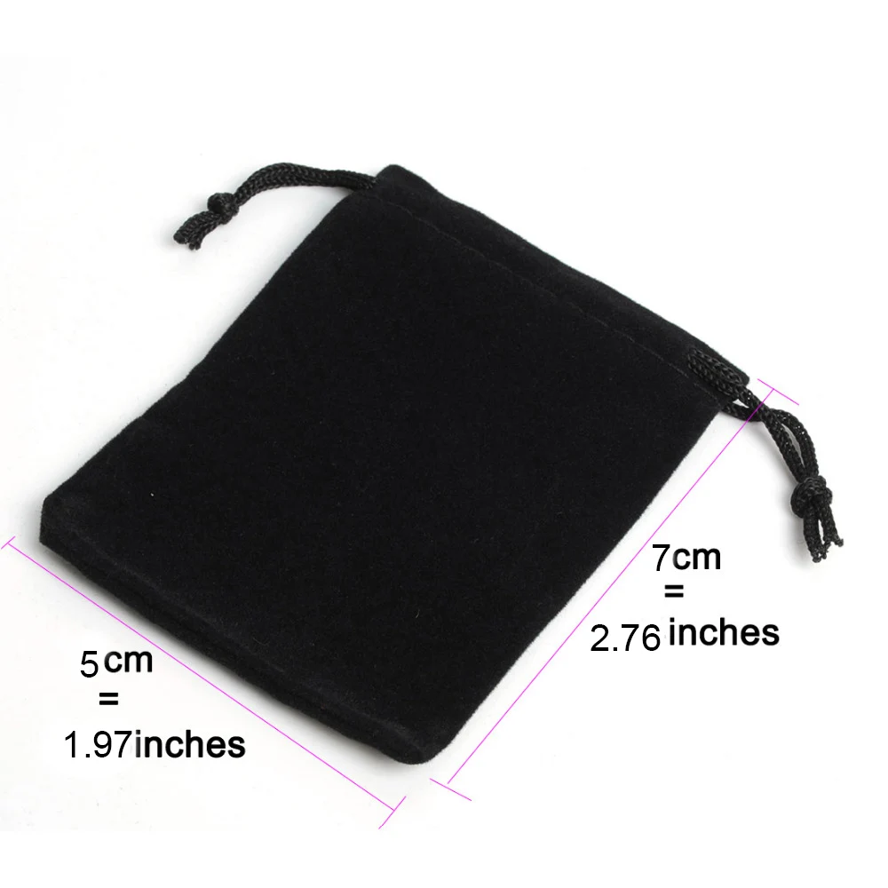 Бархатный мешочек для ювелирных изделий 5 х7 см 100 шт./лот|velvet jewelry bag|velvet gift bagblack velvet
