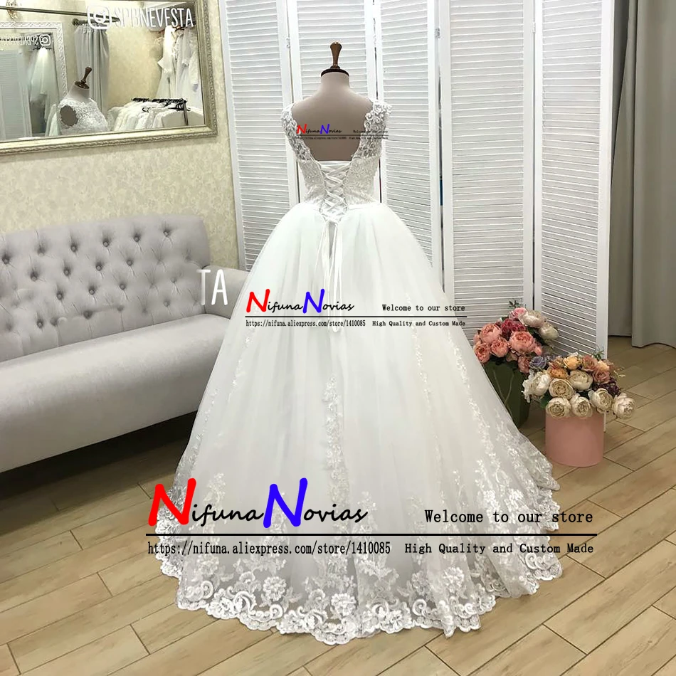 Vestido De Novia дешевые свадебные платья Модная линия Плюс Размер свадебное платье 2019