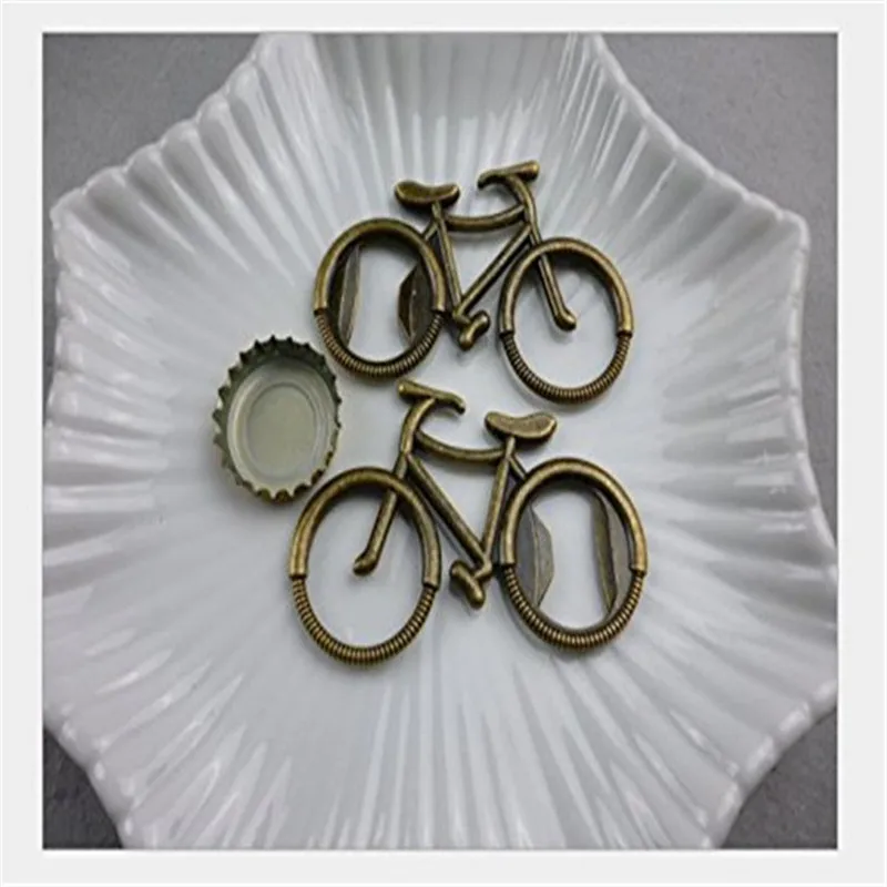 Beer Bottle Opener Cute Bicycle Shaped Openers Vintage Color Silver Bronze Bear Openers For Wedding & Party Favors Bar Tools (14)