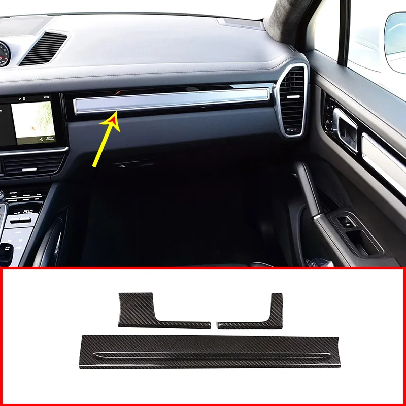 Carbon Fiber Style ABS Plastic Center Console Panel Cover Trim For Rangerover Sport 2014-2018 Left Hand Drive