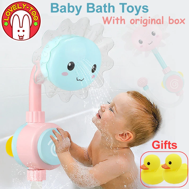 

Baby Bath Toy Kids Water Toys Bathtub Showers Bathing Suction Cup Suckers Spray Games For The Bath Bathroom Toy For Children