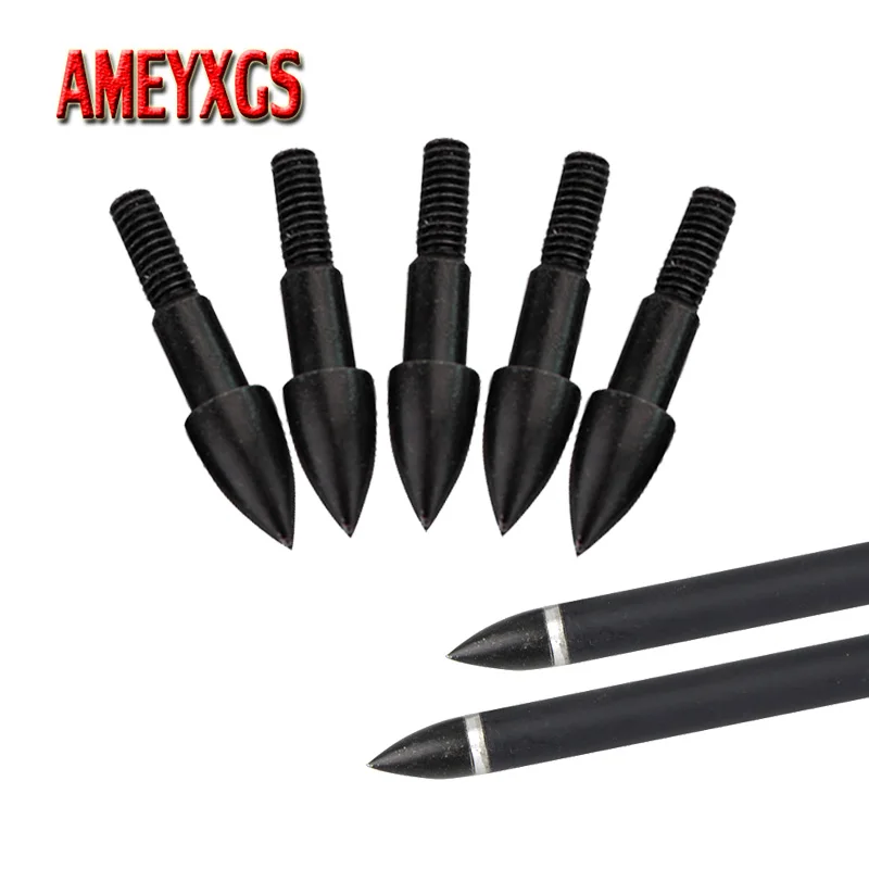 30/50pcs Archery Arrowhead Synthetic Steel 75grain Arrow Target Tips