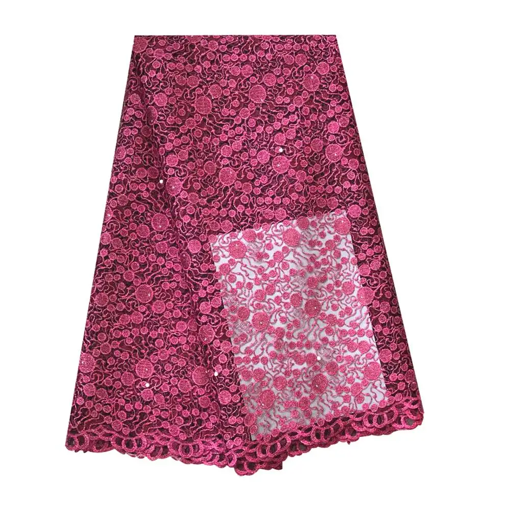 magenta lace fabric
