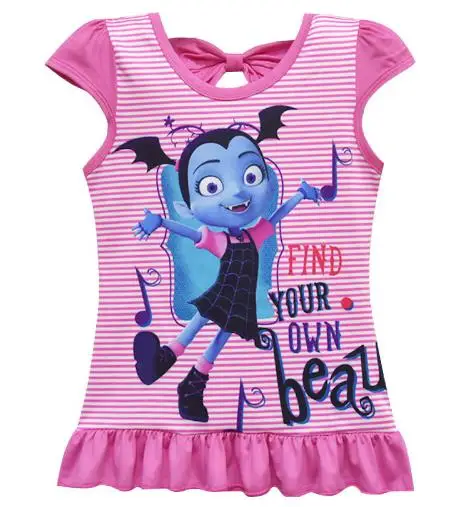 

2018 Chemise Cartoon Vampirina Baby Girls T Shirts for Summer Children Kids Girl t-shirts Baby Tops Tees Tshirt 3-9Years HJK1