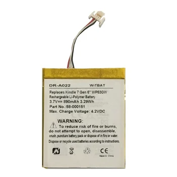 

Battery for Amazon Kindle 7 7th Gen E-Book E-Reader Bateria Li-Polymer Polymer Rechargeable Accumulator Replacement 3.7V 890mAh