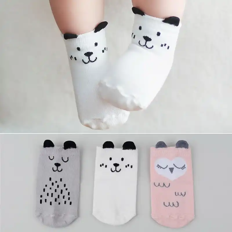 Autumn Winter Anti-Slip Comfortable Baby Boys Girls Short Socks Boat Socks