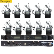 Betagear SR2050 IEM 10 приемников в ухо сценическая система монитор BT2050 наушники сценический монитор iem система мониторинга