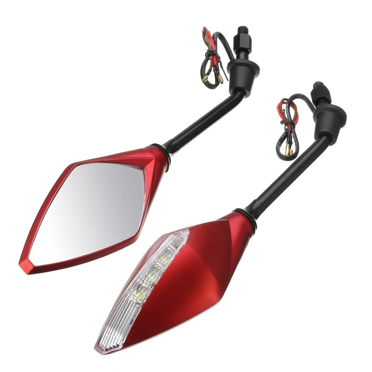

1 Pair Universal Motorcycle LED Turn Signals 5 colors available motorcycle rearview mirrors scooter indicator motorcycle mirror