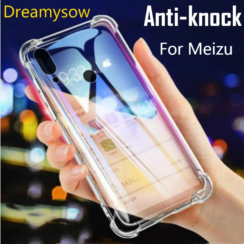 

Transparent Protective Case Back Cover for Meizu V8 X8 M15 M16 Plus Pro7 M5C M5S M5 M6 M8 Note E3 Soft TPU Anti-knock Phone Case