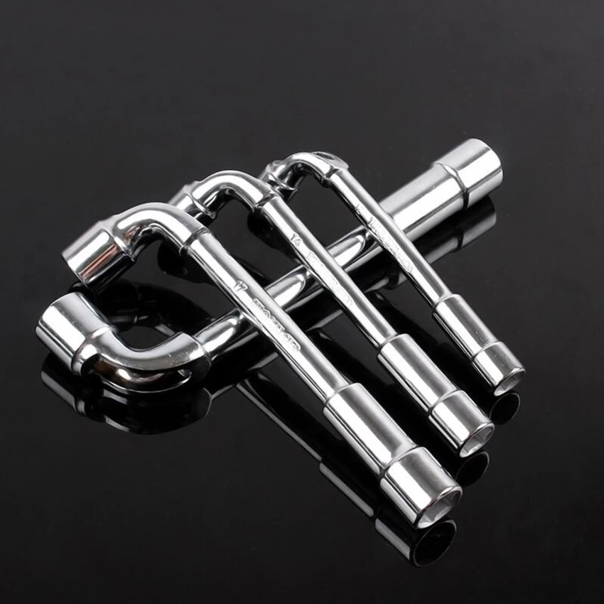 

Mirror Polished L-Type Angled Socket Wrench Spanner with Thru Hole Chrome Vanadium Material 8~12mm