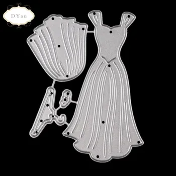 

Skirt Flower Clothing Decoration Metal Steel Frames Cutting Dies DIY Scrap Booking Photo Album Embossing Paper Cards D011