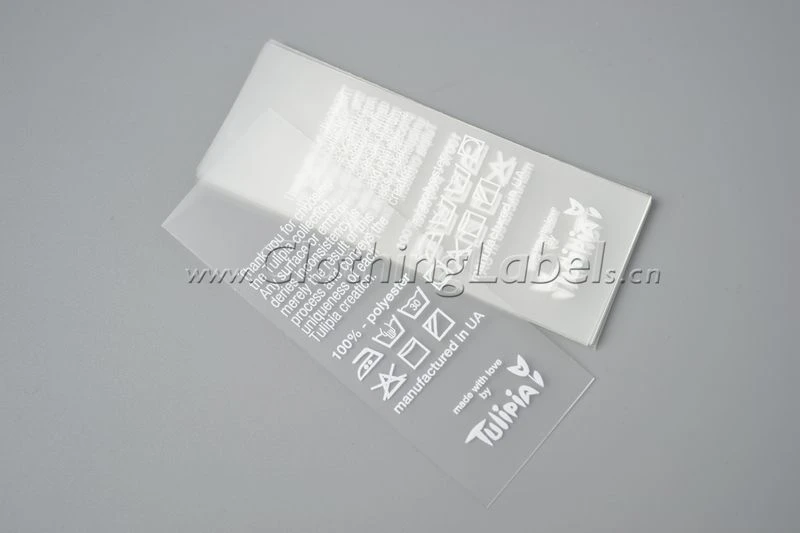 custom TPU labels for swimwear, garment, sports wear, waterproof and high color fastness to washing, accept small order