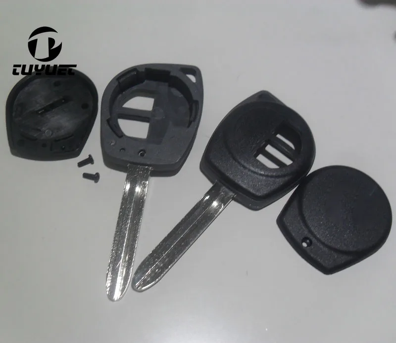 Пустой пульт дистанционного ключа 2 кнопки для Suzuki лезвие toy43 сменный Футляр для ключей с кнопкой Pad