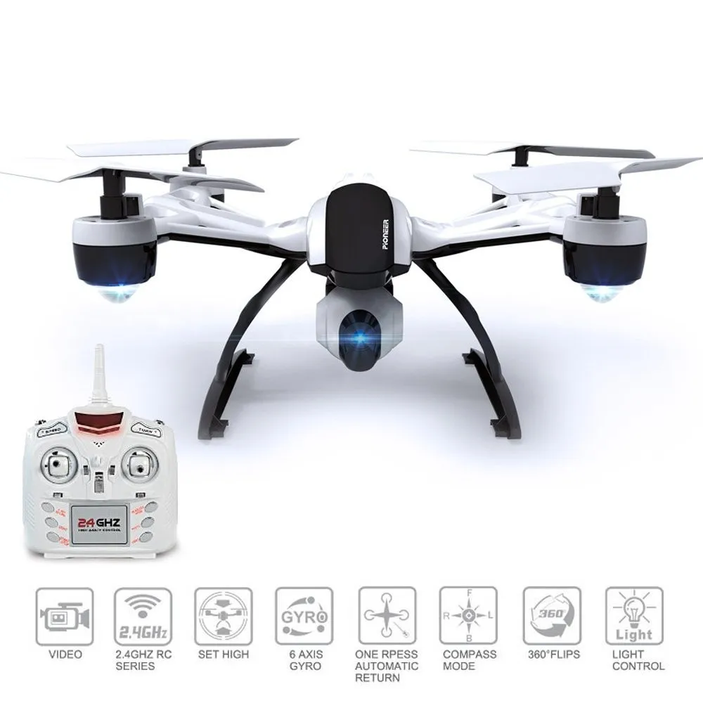 

JXD 509V 2.4G 4CH 6-Axis Gyro RC Drone with 0.3MP Camera 360 Degree Flips CF Mode One Key Return RC Quadrocopter