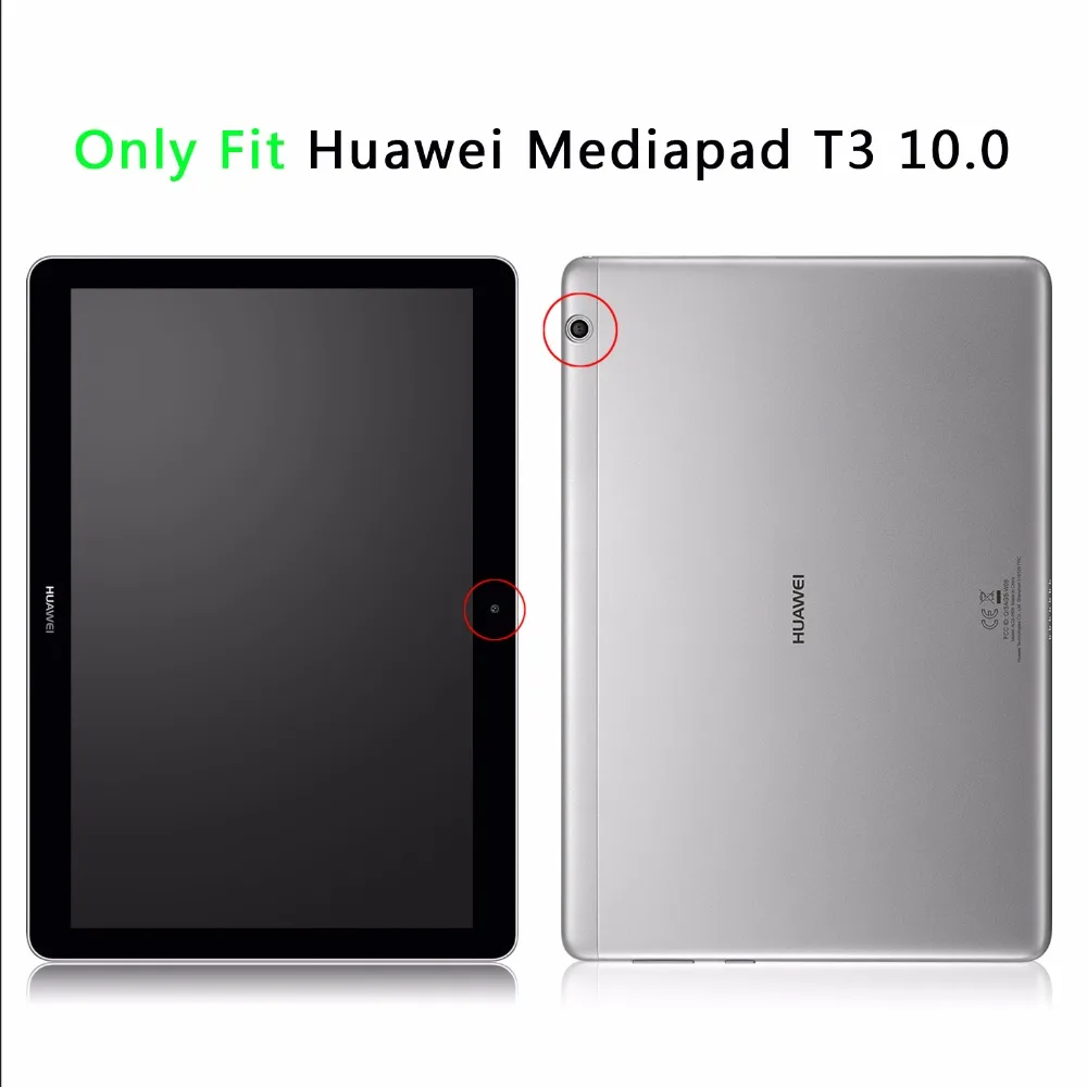 Для huawei MediaPad T3 10 9,6 дюймов чехол для планшета для huawei T 3 10 9,6 ''AGS-L03 Смарт Флип кожаный чехол с подставкой+ стилус