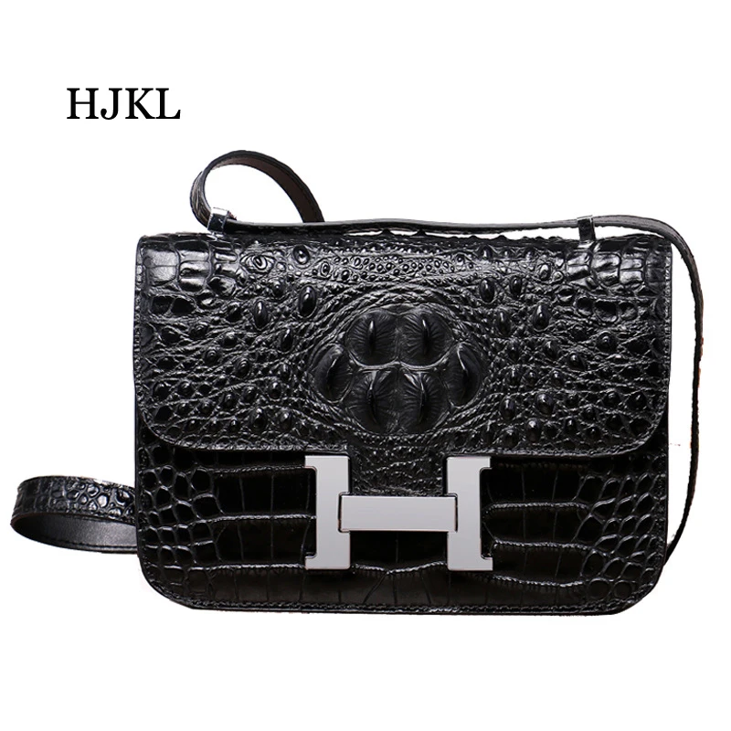 Dame red Geprägte Schulter Echt Kuh tasche Alligator Tasche Black Einzelne Handtasche Crossbody Weibliche Leder Frauen wine Hjkl n4AgYY