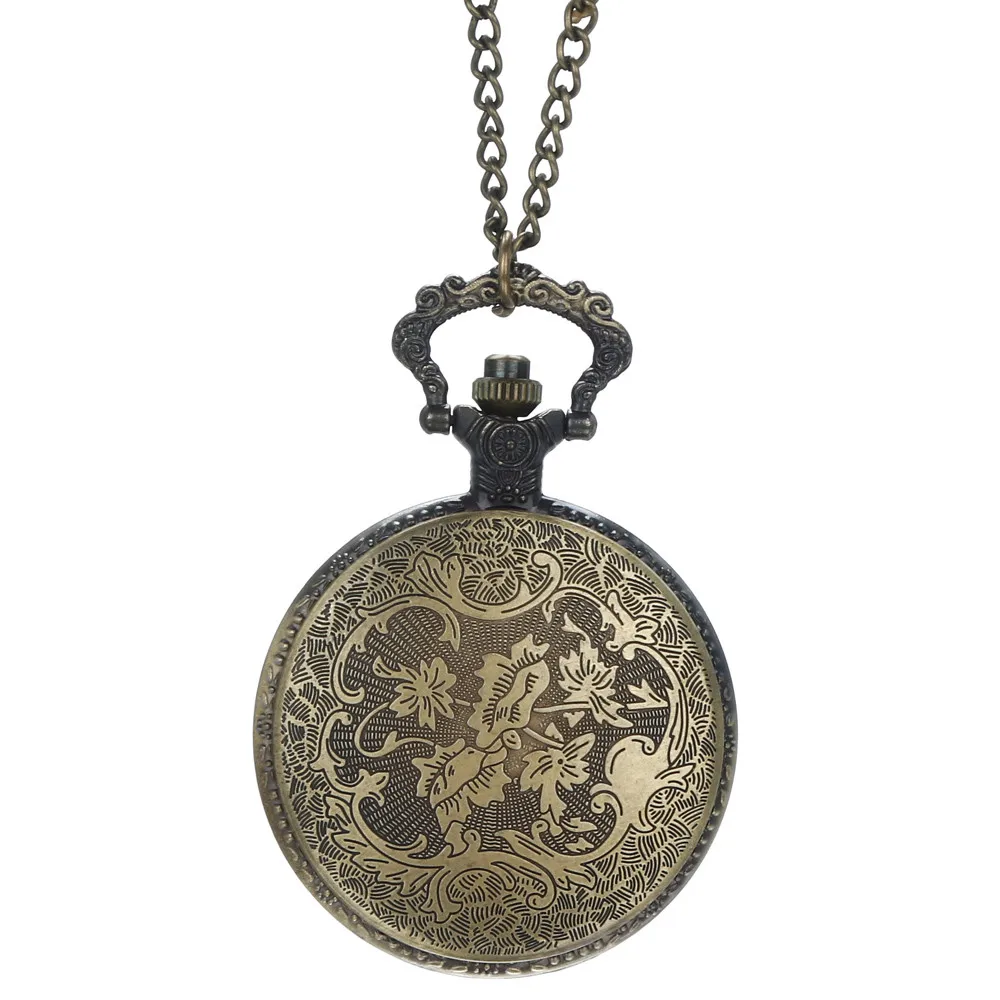 Винтажная цепочка Ретро самый большой карман часы ожерелье для Дедушки папа подарки