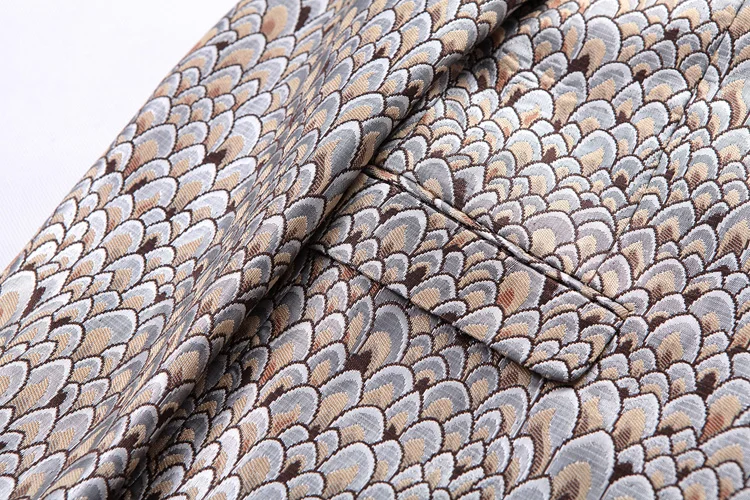 Slim Fit пиджаки рыбья чешуя костюм с рисунком мужской спортивный пиджак блейзер прогулки Для мужчин s куртка костюм Весте 5XL большой Размеры
