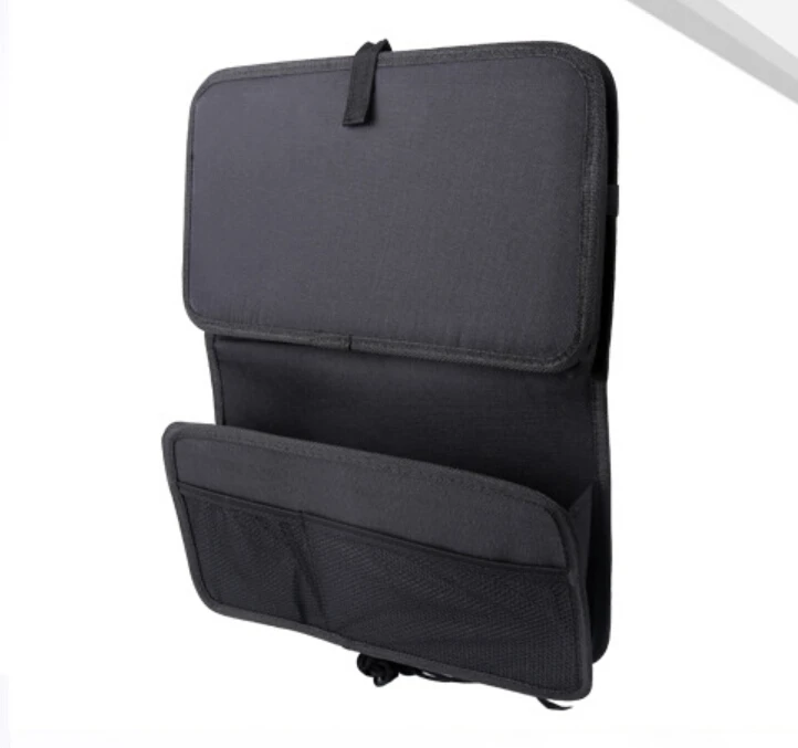 Автомобильное сиденье задняя складная сумка для хранения подвесное сиденье в автомобиль Сумка чашка для напитков держатель сотового телефона Полка для хранения автомобиля - Название цвета: Черный