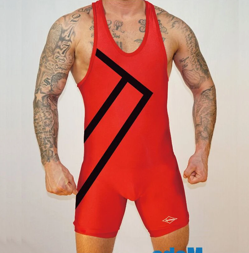 Bear Seven Tank Tights Custom Mens Wrestling Singlet Professional